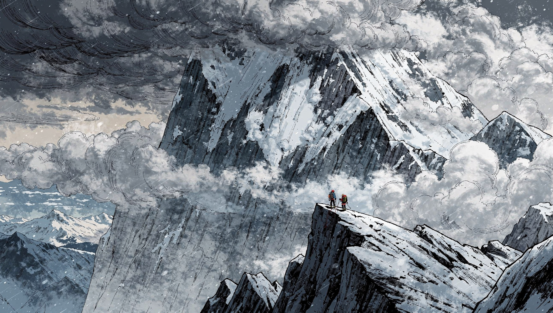 A cover image for Lost on the Roof of the World.
